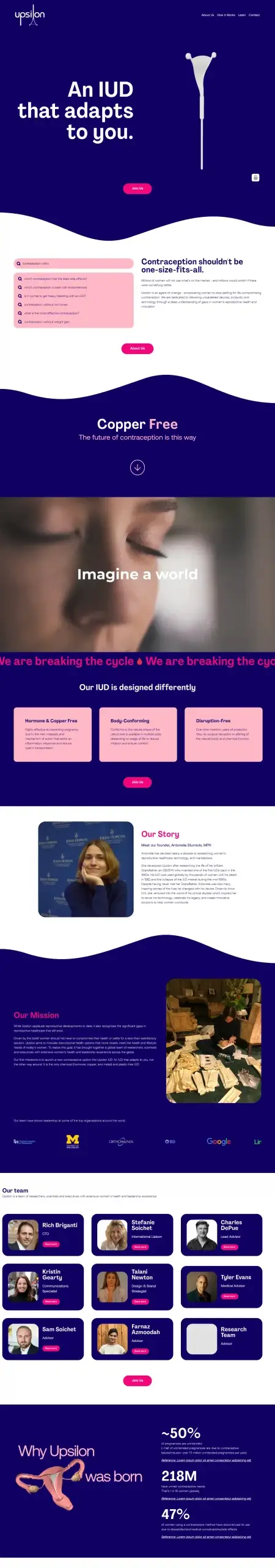 Upsilon Health website screenshot